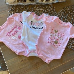 Baby girl onesies 3-6 months